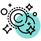 Marine collagen icon representing hydrolyzed Type I & III peptides