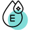 Vitamin E icon for skin care support